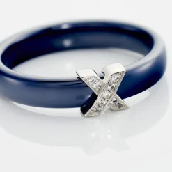 Histoire d'Or Bague Edwin Argent Blanc Céramique Oxyde Hot