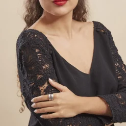 Histoire d'Or Bague Edwyna argent blanc Sale