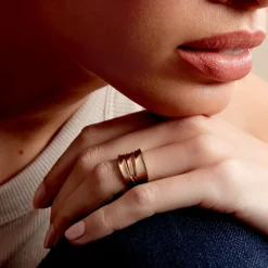 Histoire d'Or Bague Edwyna plaqué or jaune