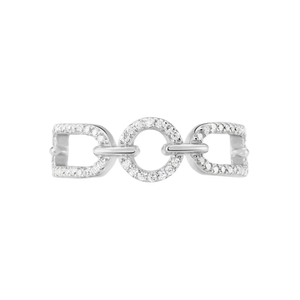 Histoire d'Or Bague Ela Argent Blanc Oxyde De Zirconium Sale