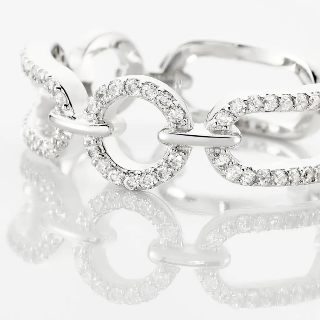 Histoire d'Or Bague Ela Argent Blanc Oxyde De Zirconium Sale