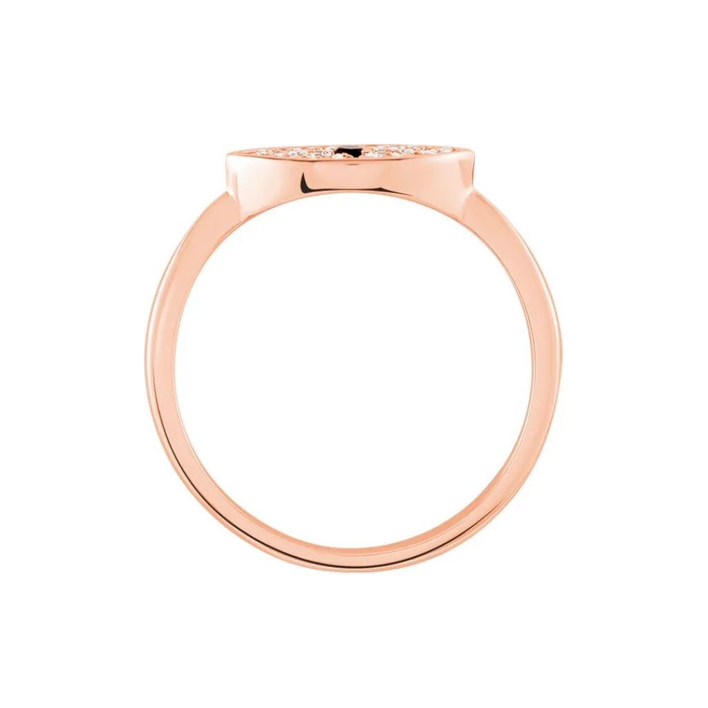 Histoire d'Or Bague Eldia Argent Rose Oxyde De Zirconium