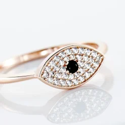 Histoire d'Or Bague Eldia Argent Rose Oxyde De Zirconium