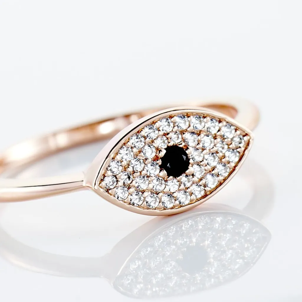 Histoire d'Or Bague Eldia Argent Rose Oxyde De Zirconium