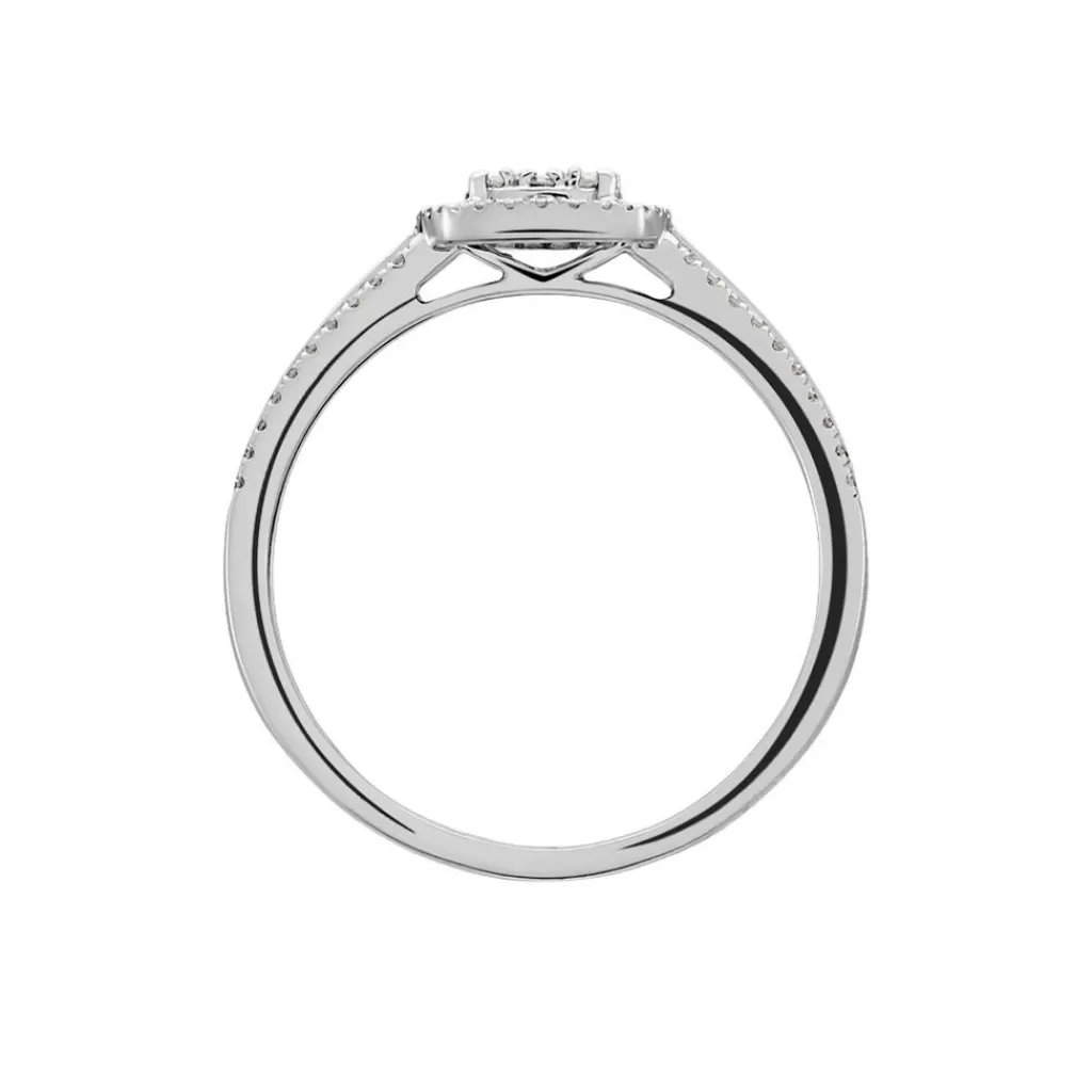 Histoire d'Or Bague Eleonoora Platine Blanc Diamant Outlet