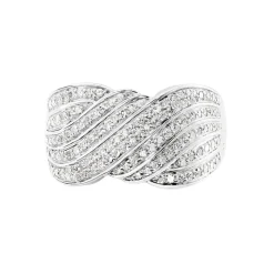Histoire d'Or Bague Elfidia Or Blanc Diamant Best