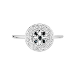 Histoire d'Or Bague Elfidiane Or Blanc Diamant or blanc diamant noir Best