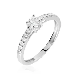 Histoire d'Or Bague Eliisa Or Blanc Diamant Discount