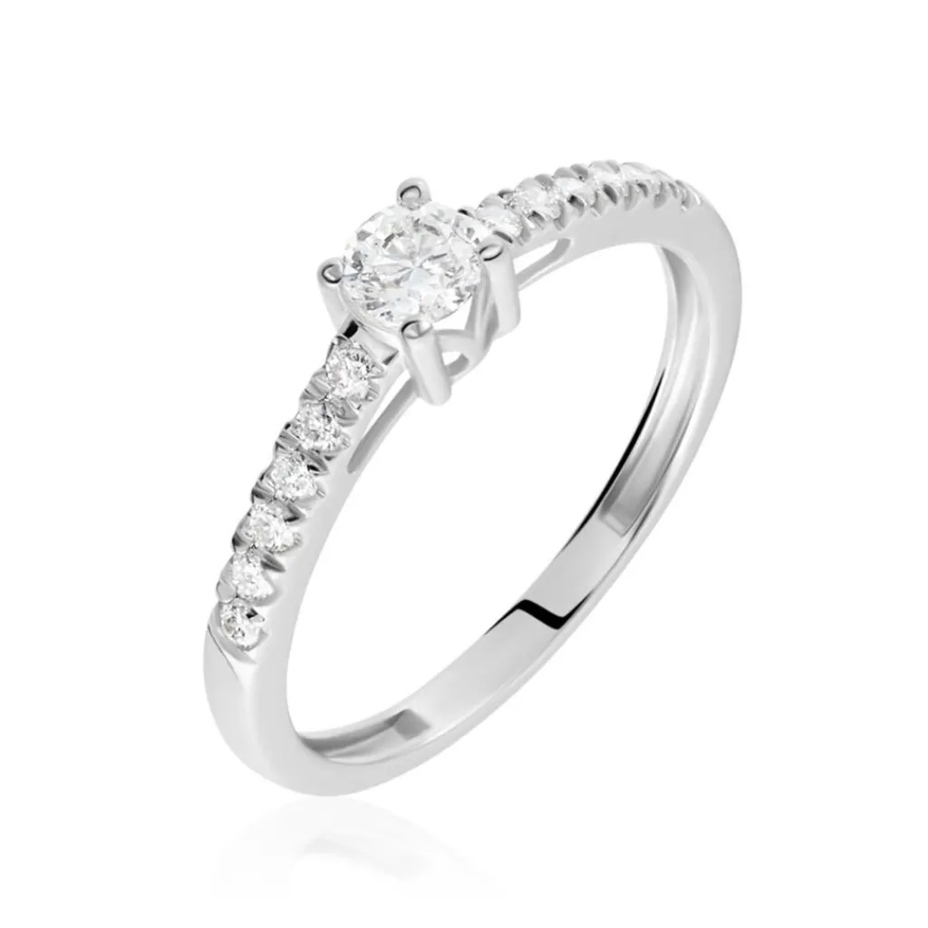 Histoire d'Or Bague Eliisa Or Blanc Diamant Discount