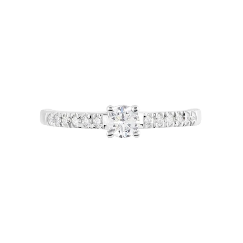 Histoire d'Or Bague Eliisa Or Blanc Diamant Discount