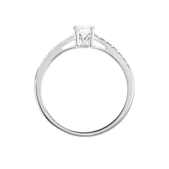 Histoire d'Or Bague Eliisa Or Blanc Diamant New