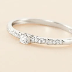 Histoire d'Or Bague Eliisa Or Blanc Diamant New