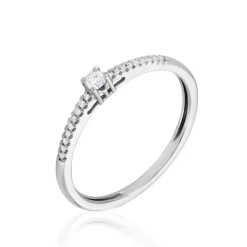 Histoire d'Or Bague Eliisa Or Blanc Diamant New