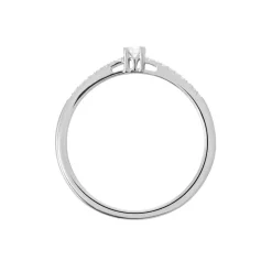 Histoire d'Or Bague Eliisa Or Blanc Diamant New