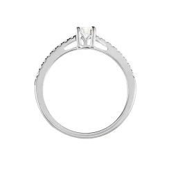 Histoire d'Or Bague Eliisa Or Blanc Diamant New