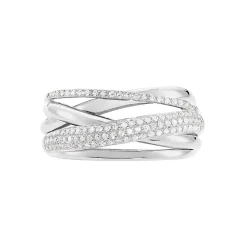 Histoire d'Or Bague Elodea or blanc diamant