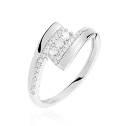 Histoire d'Or Bague Elorria Or Blanc Diamant Discount