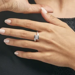 Histoire d'Or Bague Elorria Or Blanc Diamant Discount