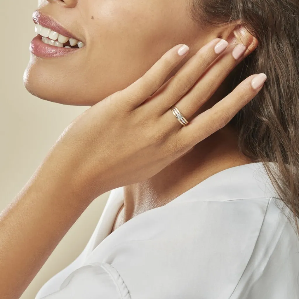 Histoire d'Or Bague Elsa Or Bicolore Diamant Sale