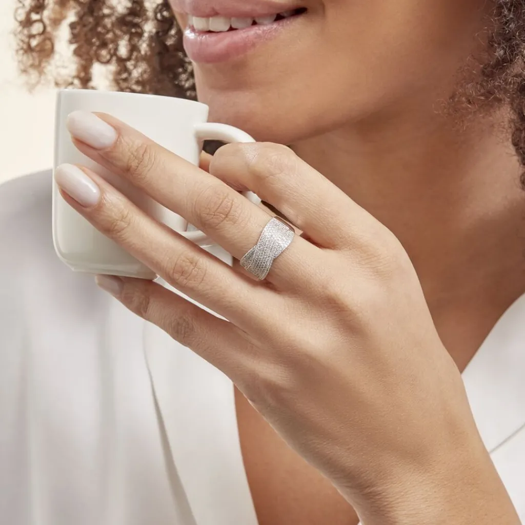 Histoire d'Or Bague Elyne Or Blanc Diamant Online