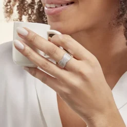 Histoire d'Or Bague Elyne Or Blanc Diamant Discount