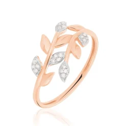 Histoire d'Or Bague Emelyne Or Rose Diamant New