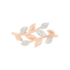 Histoire d'Or Bague Emelyne Or Rose Diamant New