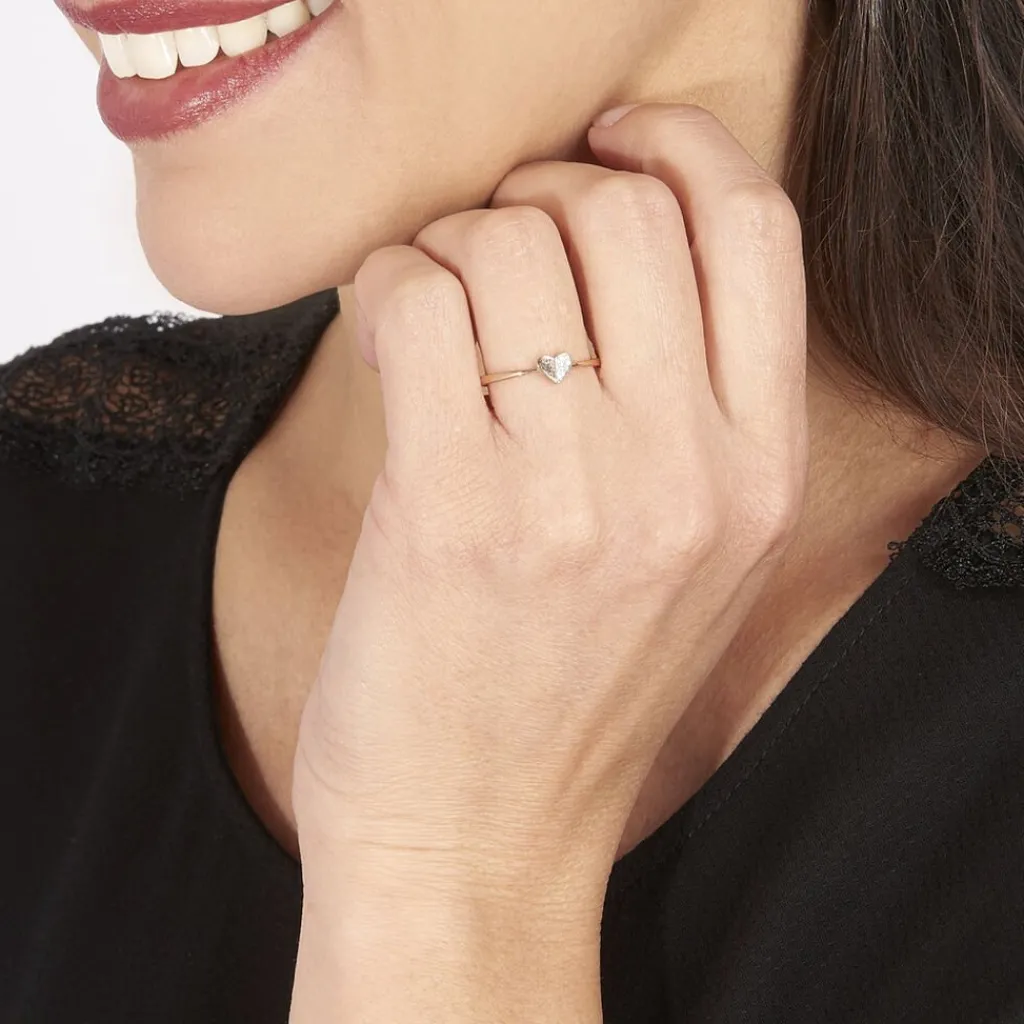 Histoire d'Or Bague Emilia Or Rose Diamant Discount