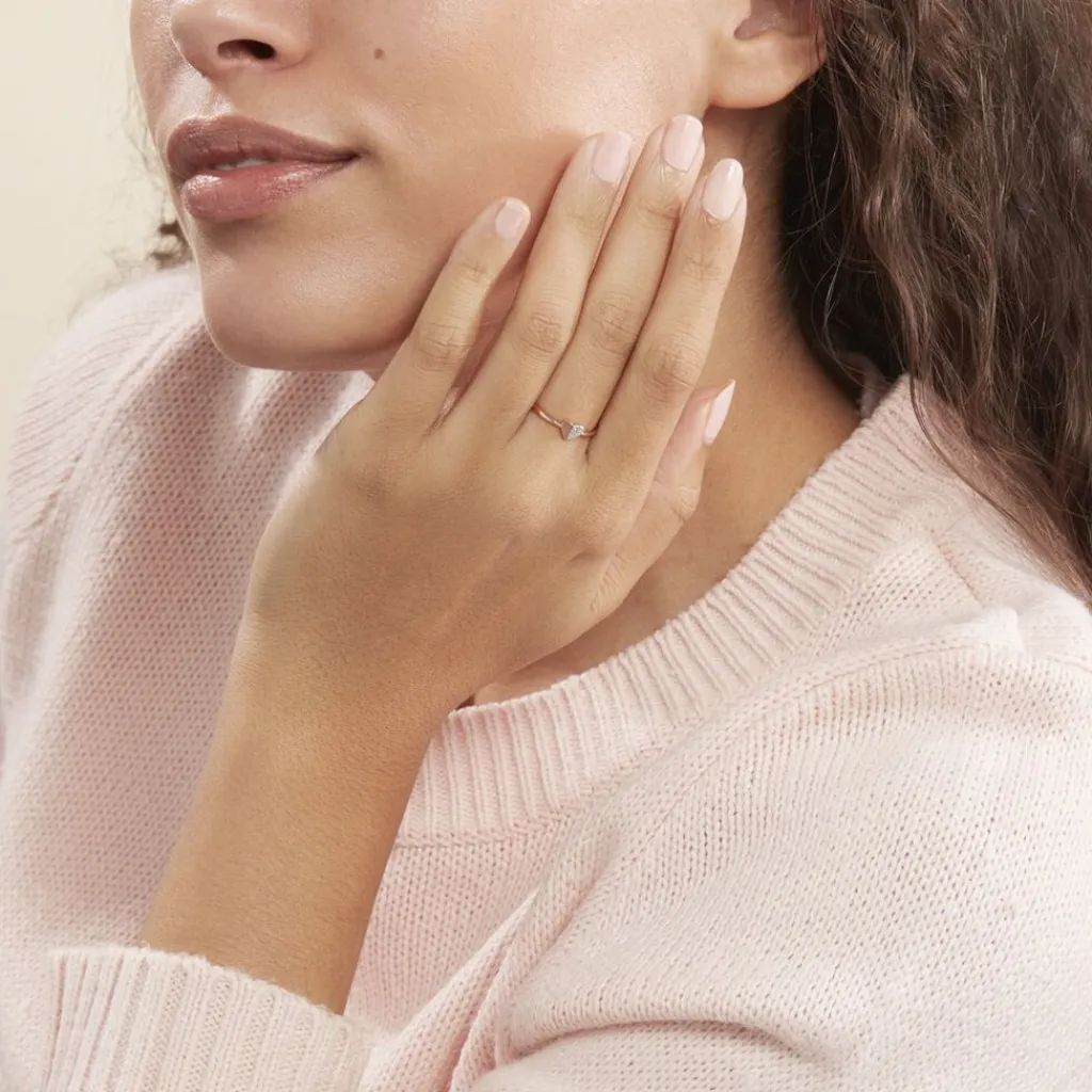 Histoire d'Or Bague Emilia Or Rose Diamant Discount