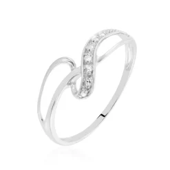 Histoire d'Or Bague Emma-lise Or Blanc Diamant Discount