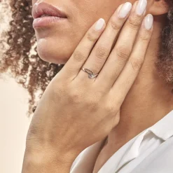 Histoire d'Or Bague Emma-lise Or Blanc Diamant Discount