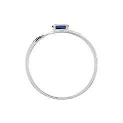 Histoire d'Or Bague Emotion Diamant or blanc saphir