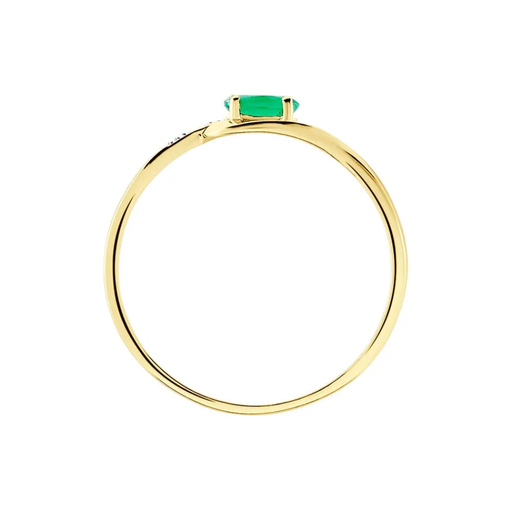Histoire d'Or Bague Emotion Or Jaune Emeraude Diamant or jaune émeraude New