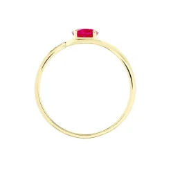 Histoire d'Or Bague Emotion Diamant or jaune rubis Hot
