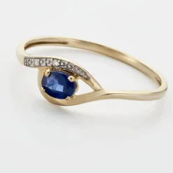 Histoire d'Or Bague Emotion Diamant or jaune saphir Hot