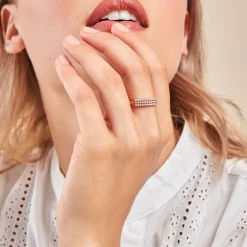 Histoire d'Or Bague Epiphany Or Jaune Diamant Synthétique Hot