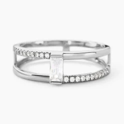 Histoire d'Or Bague Erynn Argent Blanc Oxyde De Zirconium New