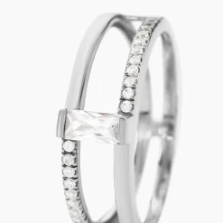 Histoire d'Or Bague Erynn Argent Blanc Oxyde De Zirconium New