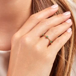 Histoire d'Or Bague Esmerald Rendez Vous Or Jaune Emeraude Online