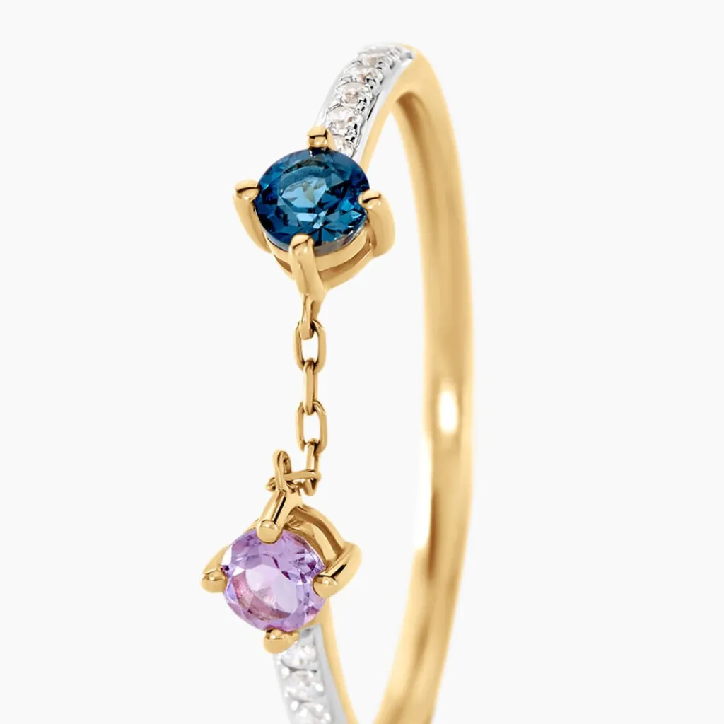 Histoire d'Or Bague Esmerald Rendez-vous Or Jaune Emeraude