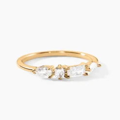 Histoire d'Or Bague Estela Plaque Or Jaune Oxyde De Zirconium Discount