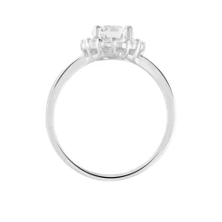 Histoire d'Or Bague Eternite Argent Blanc Oxyde De Zirconium Sale