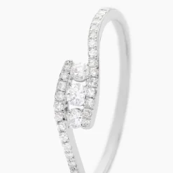 Histoire d'Or Bague Eternite Or Blanc Diamant Discount