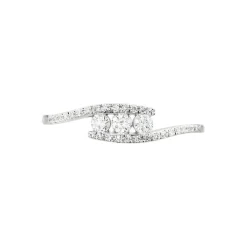 Histoire d'Or Bague Eternite Or Blanc Diamant Sale