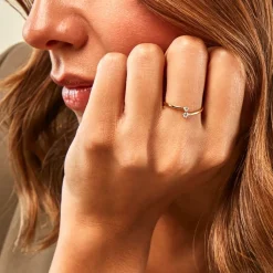 Histoire d'Or Bague Eugenio Or Jaune Diamant Synthétique