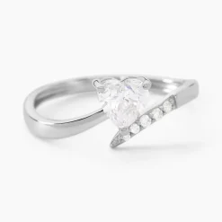 Histoire d'Or Bague Eva De Zirconium or blanc oxyde