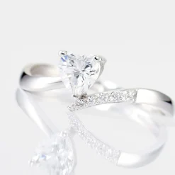 Histoire d'Or Bague Eva De Zirconium or blanc oxyde