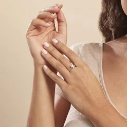 Histoire d'Or Bague Eva De Zirconium or blanc oxyde