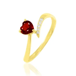 Histoire d'Or Bague Eva Or Jaune Grenat Et Diamant Outlet