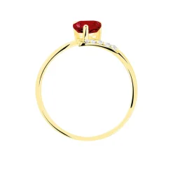 Histoire d'Or Bague Eva Or Jaune Grenat Et Diamant Outlet